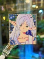 Frieren stainglass square in hand - Image 2