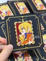 Dcst Stamp 1.0 Enamel Pin in hand - Image 3